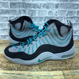Nike Air Bakin Wolf Grey Turbo Green Black 2014 316383-004 Mens Size 13 Rare